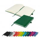Watson A5 Budget Lined Soft Touch PU Notebook in Green