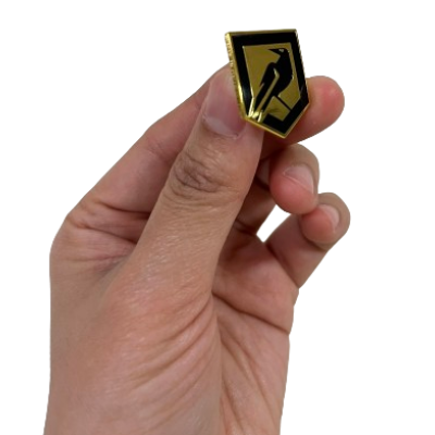 Hard Enamelled Pin Badges-35mm