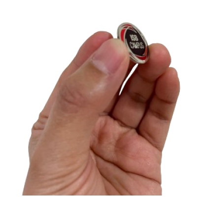 Hard Enamelled Pin Badges-35mm