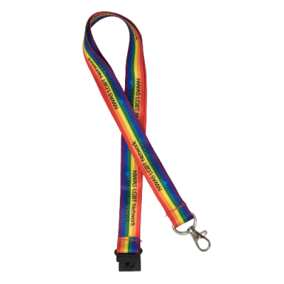 Rainbow Dye Sublimated Lanyard-25mm