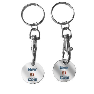 Trolley Coin Keyring - Enamelled