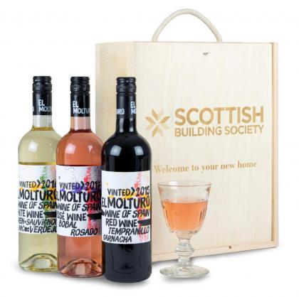 Personalised Gift Box - Triple Wine Selection