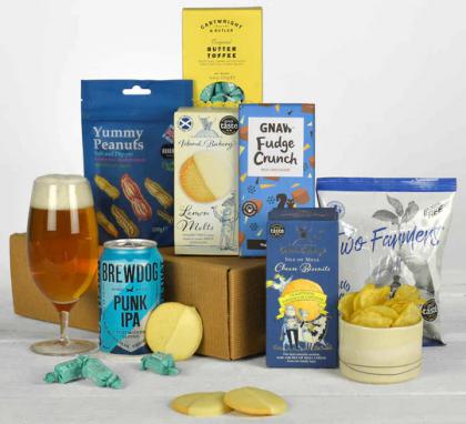 Sustainable Beer and Snacks Gift Box
