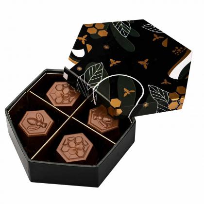 PRALINES HONEYBEE LINE 4 PIECES PRALINES HONEYBEE LINE 4 PIECES