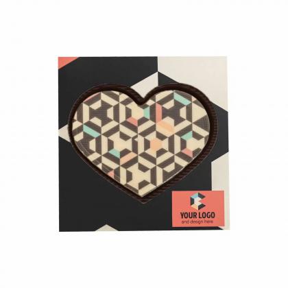 BESPOKE CHOCOLATE CHOCO4MAT HEART PRINT