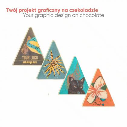SET OF CHOCOLATES CHOCO TRIANGLE PRINT 4 PCS