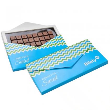 CHOCO TEXT 3 LINES IN ENVELOPE / 3 LINES IN ENVELOPE SEPARATE