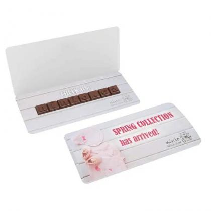CHOCO TEXT 1 LINE IN ENVELOPE / 1 LINE IN ENVELOPE SEPARATE