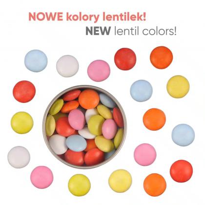 CHOCOLATE LENTILS WITH PRINT BRAND ME!  12 PCS