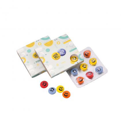 CHOCOLATE LENTILS WITH PRINT BRAND ME!  9 PCS