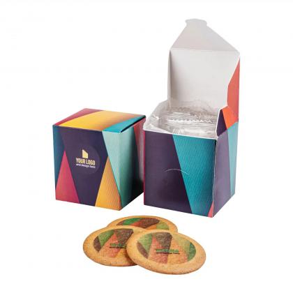 ADVERTISING COOKIES LOGO COOKIE BOX 6 PCS