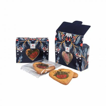 ADVERTISING COOKIES LOGO COOKIE PACK HEART 3 PCS