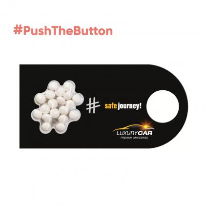 DRAGEES PUSH THE BUTTON HANGER – HASHTAG