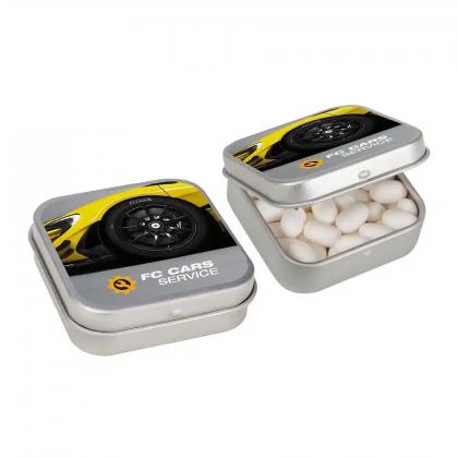 ADVERTISING SWEETS SQUARE TIN