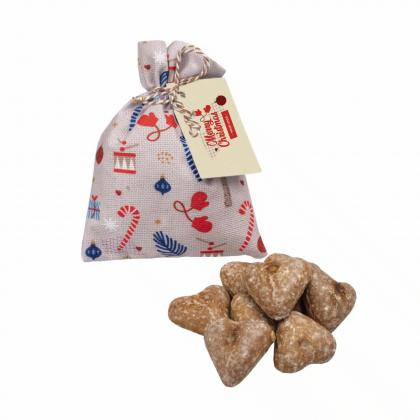 GINGERBREAD COOKIES WITH LOGO  SANTA CLAUS PRESENT BAG