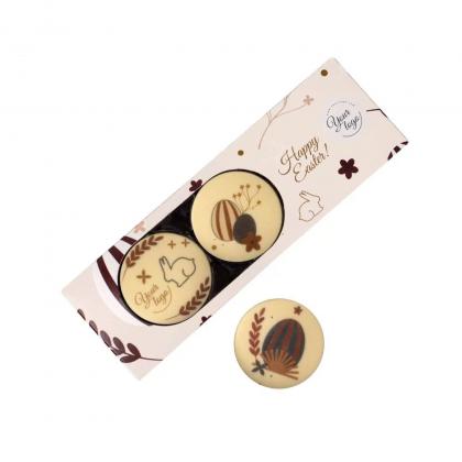 SET OF CHOCOLATE MEDALS CHOCO FONT PRINT 3 PCS