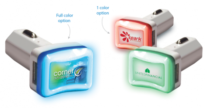 Light-Up Dual USB Charger
