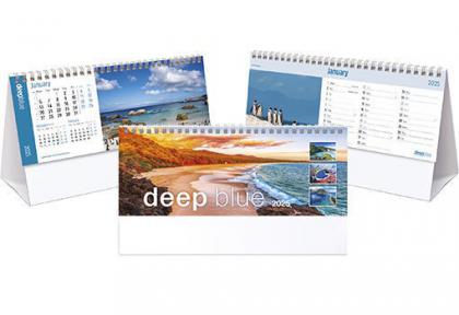 Deep Blue Desk Calendar