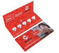 SET OF CHOCOLATES 5 HEARTS ENVELOPE