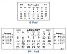 Calendar Date Pads