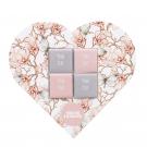SET OF SQUARE CHOCOLATES IN A SHAPE ENVELOPE – HEART