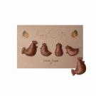 MAILING CHOCOLATES CARD WITH HENS