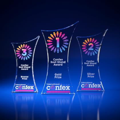 Crystal Glass Trophy Award