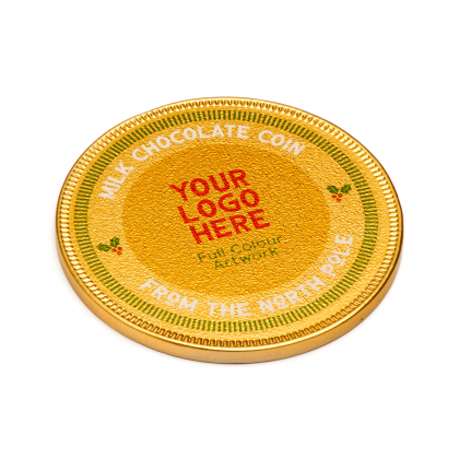 Winter Collection - Medallion - Foiled Chocolate - 75mm