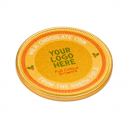 Winter Collection - Medallion - Foiled Chocolate - 75mm