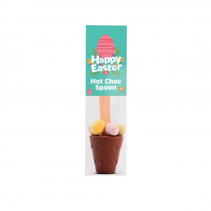 Easter - Info Card - Hot Choc Spoon with Speckled Eggs