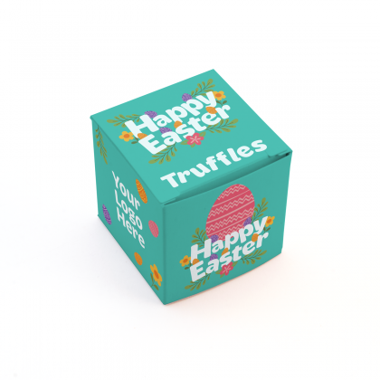 Easter - Eco Maxi Cube - Dark Salted Caramel - Chocolate Truffles