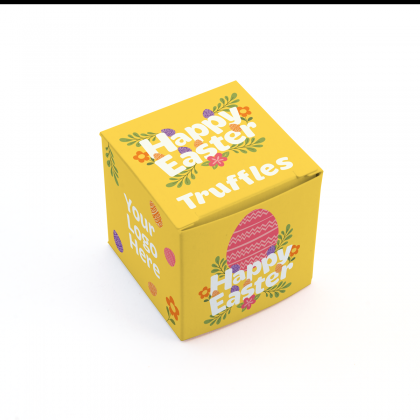 Easter - Eco Maxi Cube - Dark Salted Caramel - Chocolate Truffles