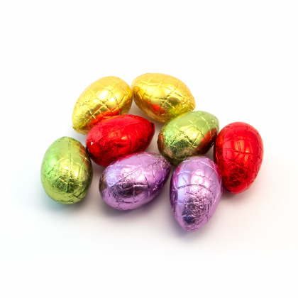 Easter - Eco Carton - Hollow Chocolate Eggs - x8