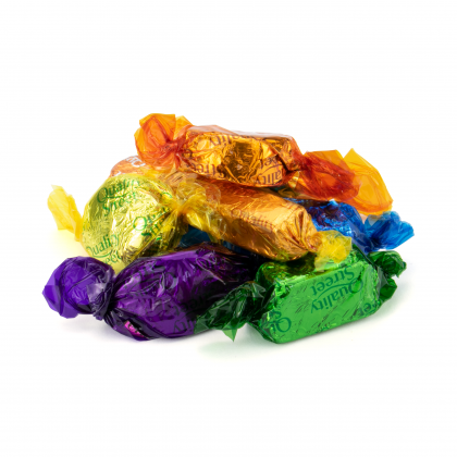 Winter Collection - Shallow Gold Treat Tin - Quality Street