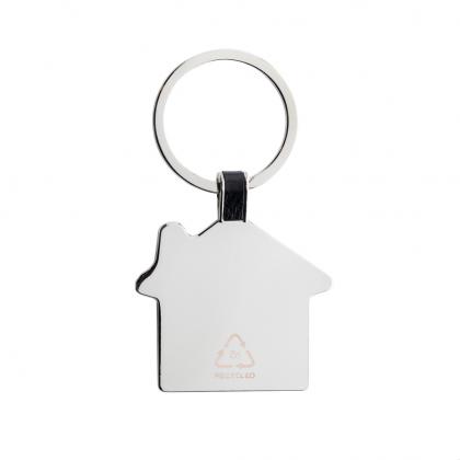 RCS recycled zinc alloy house keyring