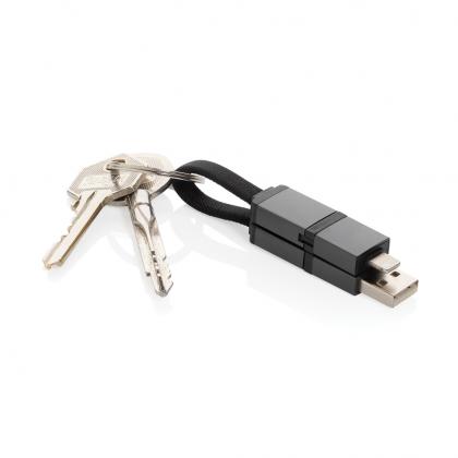 Terra recycled aluminum 4 in 1 60W fast charging cable Terra recycled aluminum 4 in 1 60W fast charging cable