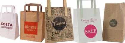 Flat Tape Handle Paper Bags