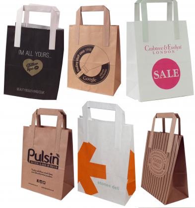 Flat Tape Handle Paper Bags