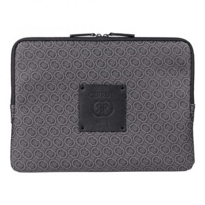 Logomania Grey Laptop Sleeve By Cerruti
