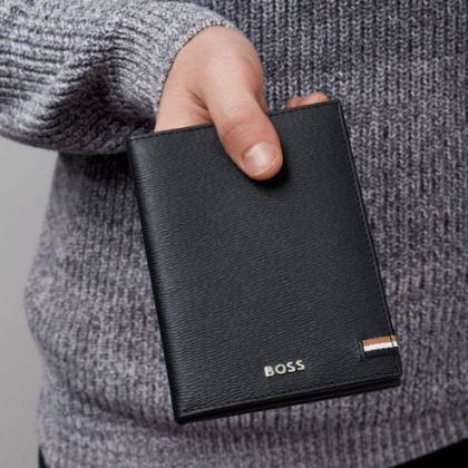Iconic Passport Holder by Hugo Boss