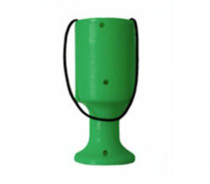 Green Handheld Charity Collection Money Tin/Pot/Box