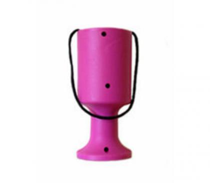 Pink Handheld Charity Collection Money Tin/Pot/Box