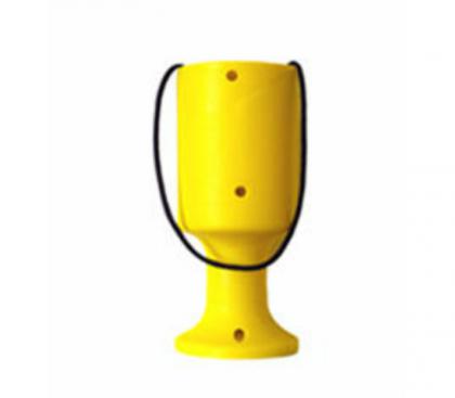 Yellow Handheld Charity Collection Money Tin/Pot/Box