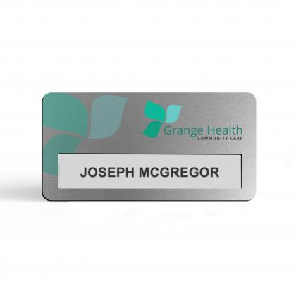 Window name badge - 72mm x 38mm - magnetic