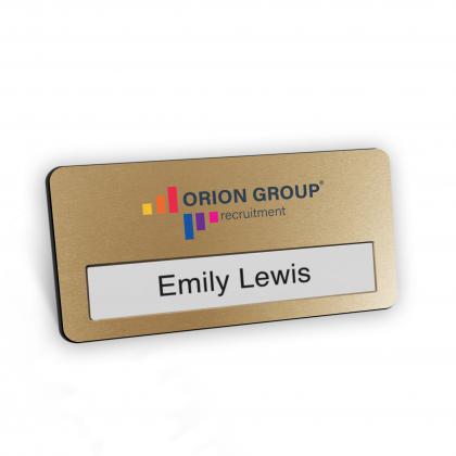 Window name badge - 72mm x 38mm - magnetic