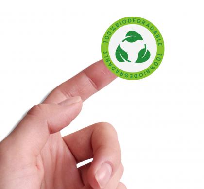 Paper Sticker - biodegradable - 30mm diameter