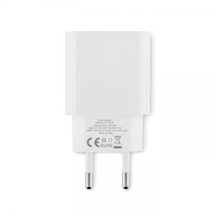 Plugme - 20w 2 Port Usb Charger Eu Plug