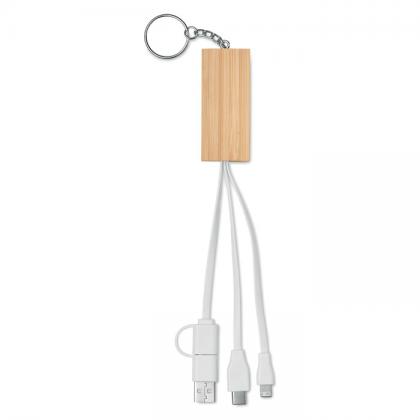 Clauerc - Bamboo Key Ring And Stand