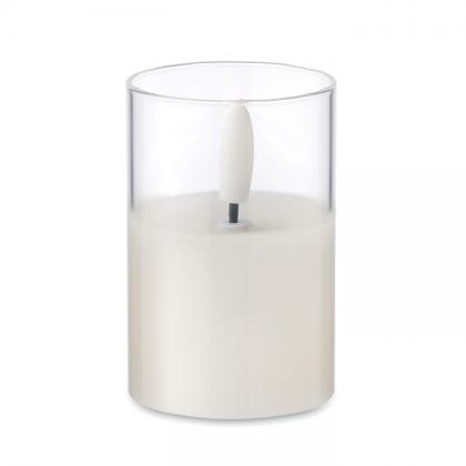 Xandle - Led Wax Candle In Glass Holder