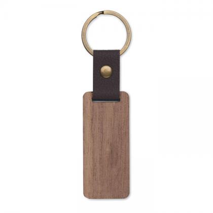 Nawkey - Key Ring In Walnut And Pu